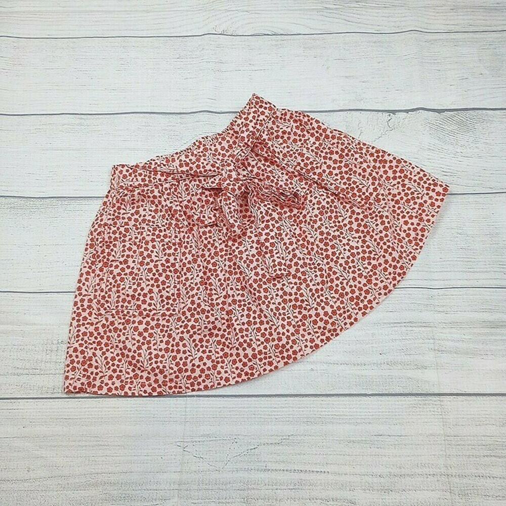 4 Maison Me Red Floral Skirt